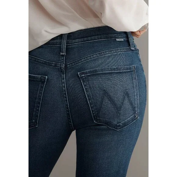 NWT MOTHER The Tripper Ankle High-Rise Crop Flare Jeans - Picture 3 of 7